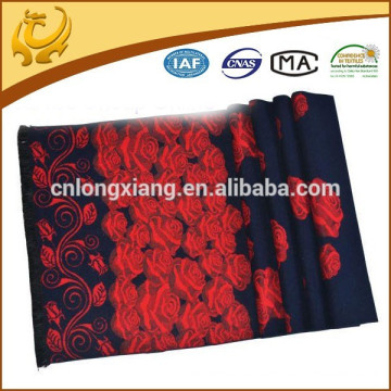 Arab Head Rose Jacquard And Brushed Woven Wholesale Scarf For Women
